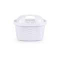 Cartouche filtrante Aquamerra pour carafe de 2,5 litres et distributeur de 7,5 litres, sur fond blanc.