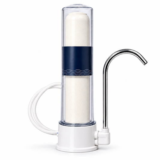 Pack filtre à eau sur plan de travail + 2 recharges
